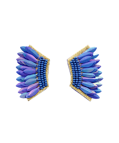 Beaded Wing Earrings
