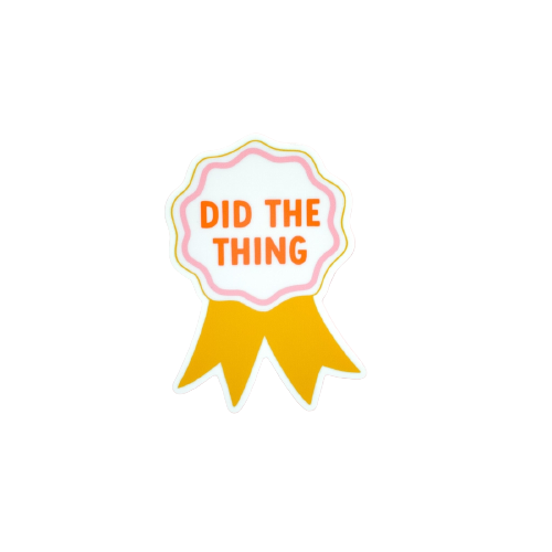 Did The Thing Sticker