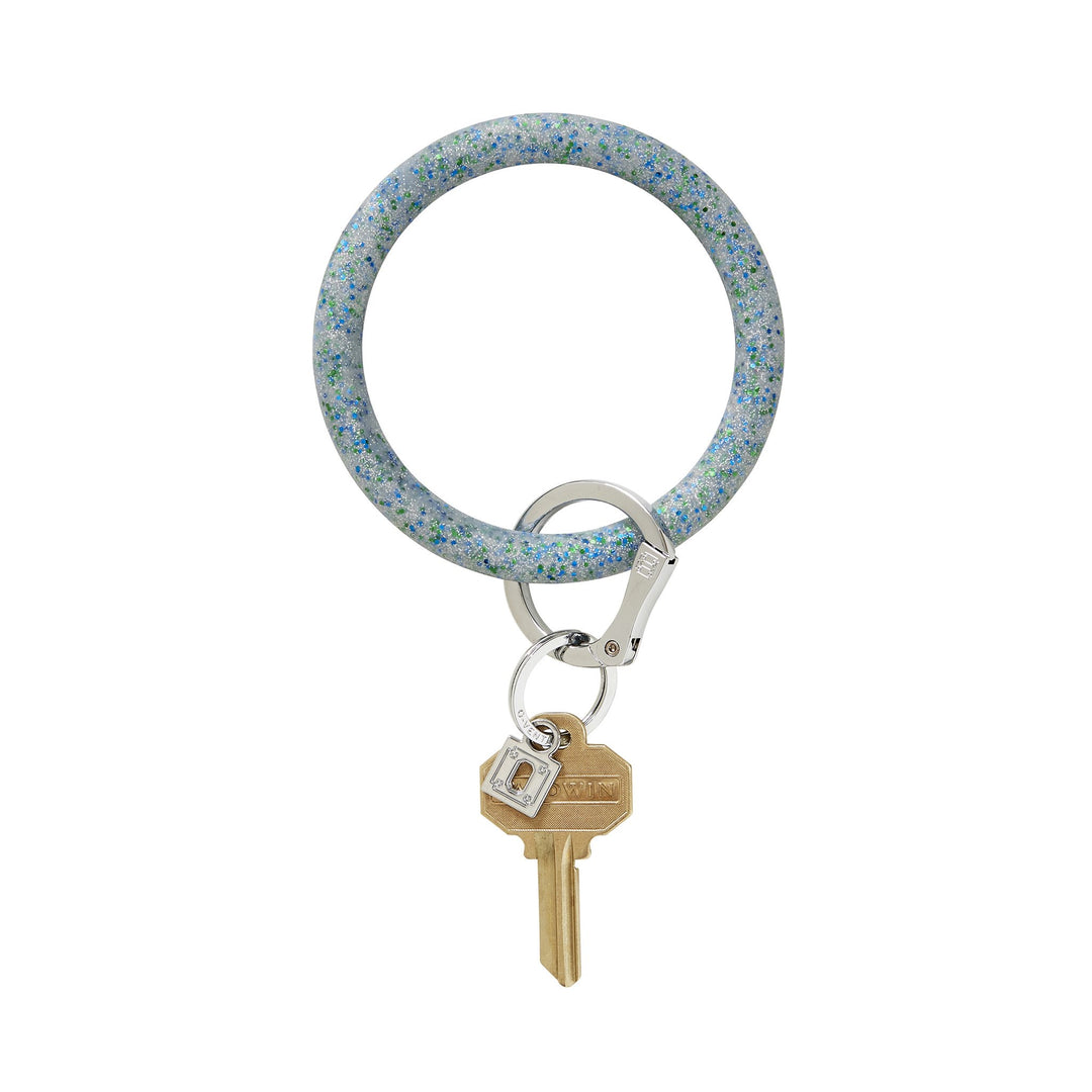 Blue Frost Confetti Oventure Key Ring