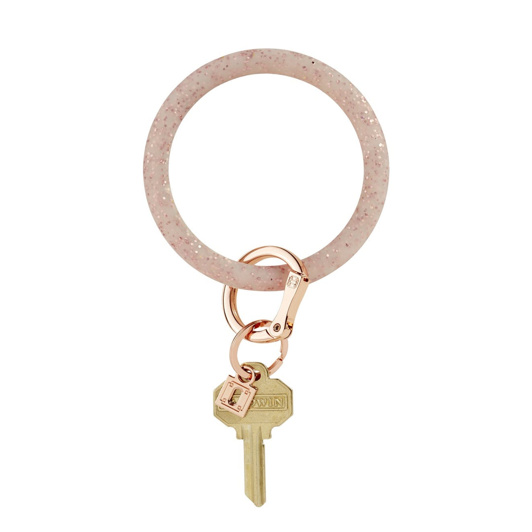 Rose Gold Confetti Oventure Key Ring