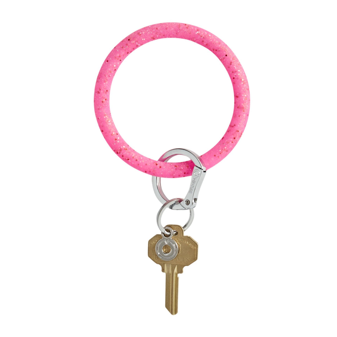 Tickled Pink Confetti Oventure Key Ring
